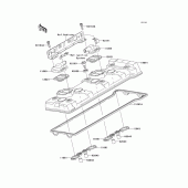 Схема вузла: Клапанна кришка для Kawasaki ZX1400 Ninja ZX-14