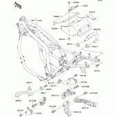 Схема вузла: Батарейний відсік для Kawasaki ZR1100 ZRX1100-II