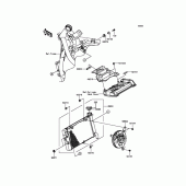 Схема вузла: Радіатор для Kawasaki EN650 Vulcan S SE