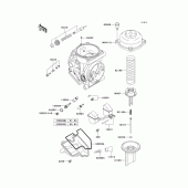 Схема вузла: Комплектуючі карбюратора для Kawasaki ZX900 Ninja ZX-9R
