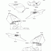 Схема вузла: Decals(black)(b3h/b4h) для Kawasaki ZX1200 Ninja ZX-12R