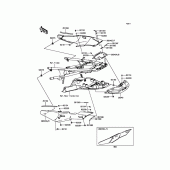 Схема вузла: Side Covers для Kawasaki ZG1400 Concours 14 ABS