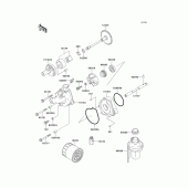 Схема узла: Масляный насос для Kawasaki ZX600 Ninja ZX-6R