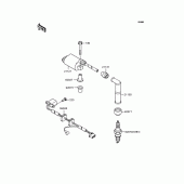 Схема узла: Катушка зажигания для Kawasaki BJ250 Estrella