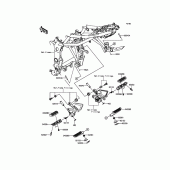 Схема вузла: Підніжки для Kawasaki BR250 Z250SL ABS
