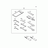 Схема вузла: Набір інструментів для Kawasaki EX400 Ninja 400R ABS