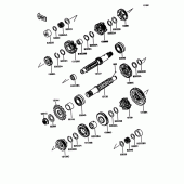 Схема вузла: Трансмісія для Kawasaki ZX600 GPX600R