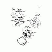 Схема узла: Клапанная крышка для Kawasaki VN900 Vulcan 900 Classic LT