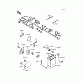 Схема вузла: Електроустаткування для Kawasaki BN125 Eliminator