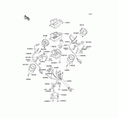 Схема вузла: Вимірювальний прилад Kawasaki VN750 Vulcan 750