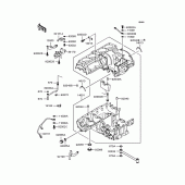 Схема узла: Картер двигателя для Kawasaki ZR1100 Zephyr 1100RS