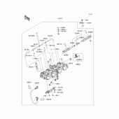 Схема вузла: Throttle для Kawasaki ZR1200 ZRX1200 DAEG