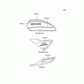 Схема вузла: Наклейки (ZR1100-A5; blue) для Kawasaki ZR1100 Zephyr 1100