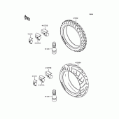 Схема узла: Колеса (Шины) для Kawasaki ZR1200 ZRX1200S
