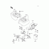 Схема узла: Сиденье для Kawasaki ZG1200 Voyager XII