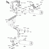 Схема узла: Выхлопная система (s) для Kawasaki ZX1400 Ninja ZX-14