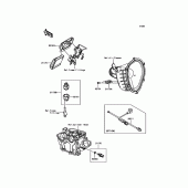 Схема вузла: Fuel Injection для Kawasaki KX250/ KX252 KX250F