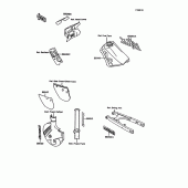 Схема вузла: Decals(green)(kmx125-b6) для Kawasaki KMX125