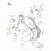 Схема узла: Крепление двигателя для Kawasaki ZX1000 Ninja 1000 ABS