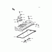 Схема вузла: Клапанна кришка для Kawasaki KLE650 Versys 650 ABS