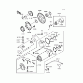 Схема вузла: Стартер електричний & Привід стартера для Kawasaki ZR750 Zephyr