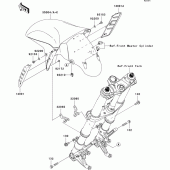 Схема вузла: Переднє крило для Kawasaki ZX1400 ZZR1400