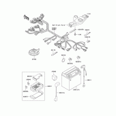 Схема вузла: Електроустаткування для Kawasaki ZX600 Ninja ZX-6