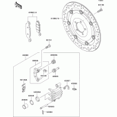 Схема узла: Передний тормоз для Kawasaki EJ800 W800