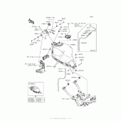 Схема узла: Топливный бак для Kawasaki ER650 Z650
