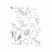 Схема узла: Радиатор (1/2) для Kawasaki VN1500 Vulcan 1500 Classic