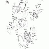 Схема вузла: Engine cover(s) для Kawasaki ZR750 Z750