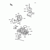 Схема вузла: Breather body/oil pan для Kawasaki ZX400 Z400FII