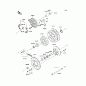 Схема узла: Ступица заднего колеса для Kawasaki BR125 Bajaj Wind