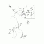 Схема вузла: Передній гальмівний циліндр для Kawasaki KLX450 KLX450R