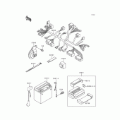 Схема вузла: Електроустаткування для Kawasaki ZR750 ZR-7