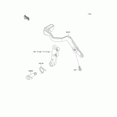 Схема вузла: Лапка гальма для Kawasaki KL650 KLR650