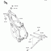 Схема узла: Рама для Kawasaki KX125