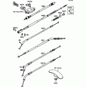 Схема узла: Тросики для Kawasaki EN500 Vulcan 500