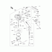 Схема вузла: Карбюратор для Kawasaki KLX110 KLX110L