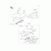 Схема узла: Сиденье для Kawasaki ZX600 Ninja ZX-6RR