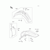 Схема узла: Крыло для Kawasaki KX125