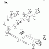 Схема узла: Переключатель передач для Kawasaki ZX900 Ninja ZX-9R