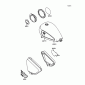 Схема вузла: Decals(bronze/red) для Kawasaki VN750 Vulcan 750