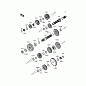 Схема вузла: Трансмісія для Kawasaki VN1700 Vulcan 1700 Nomad ABS