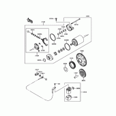Схема вузла: Starter Motor для Kawasaki EJ800 W800