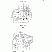 Схема вузла: Болти картера двигуна для Kawasaki VN1500 VN1500 Drifter