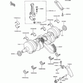 Схема узла: Коленчатый вал для Kawasaki ZX600 GPX600R