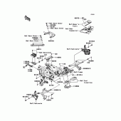 Схема вузла: Кріплення для Kawasaki KLE650 Versys 650