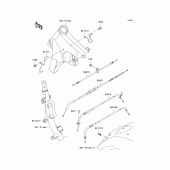 Схема вузла: Троси для Kawasaki VN900 Vulcan 900 Custom
