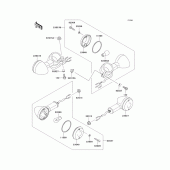 Схема узла: Поворотники для Kawasaki VN800 Vulcan 800 Classic
